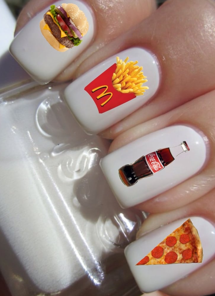 Image of Fast food nail decals