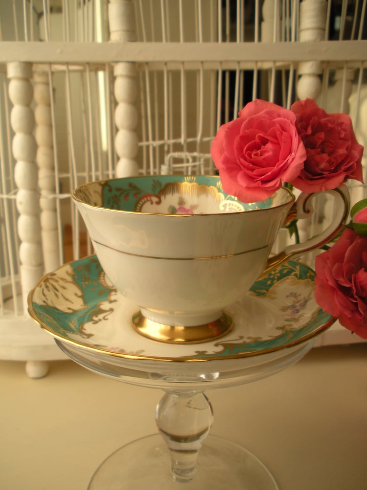 Image of English Tea Cup and Saucer