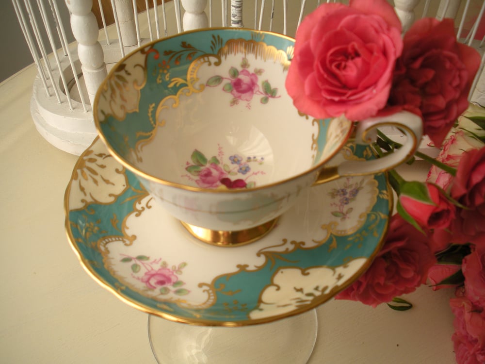 Image of English Tea Cup and Saucer