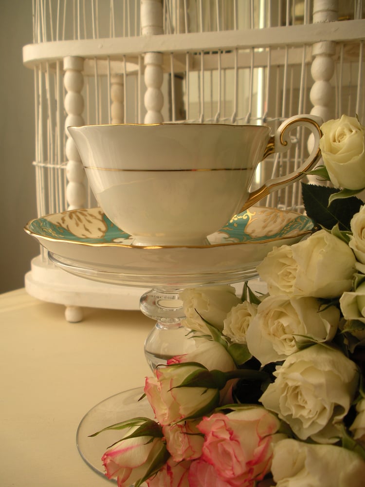 Image of English Tea Cup and Saucer