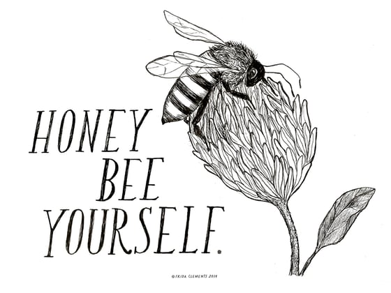 Image of Honey Bee Yourself  / Mini Print