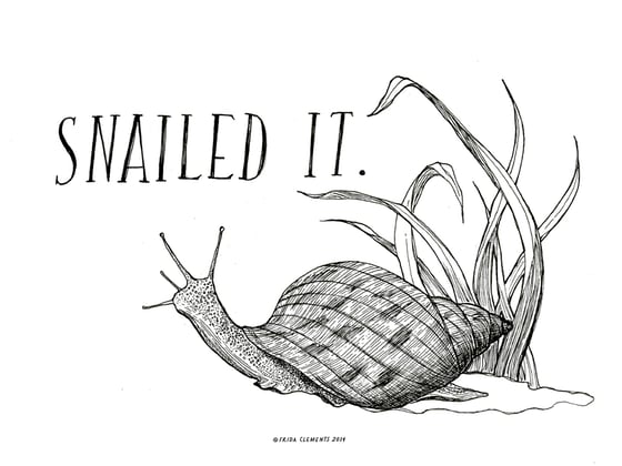 Image of Snailed It / Mini Print