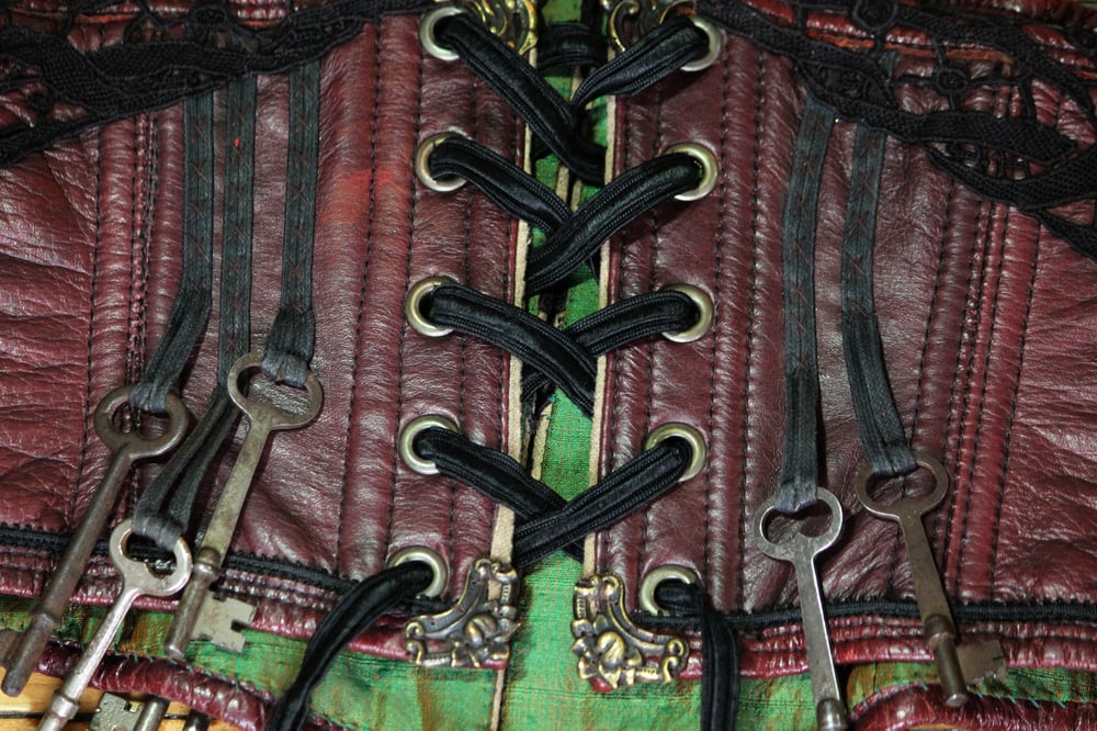 Image of Mahogany Leather Waist  Cincher