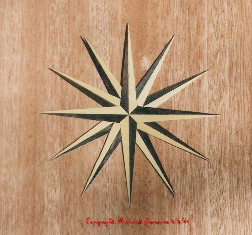 Image of Item No. 129. Plain Star Cut Into Background.