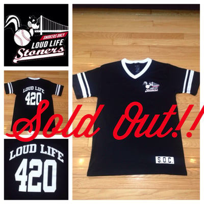 Image of *LIMITED Blk 420 LOUDLIFE baseball tee