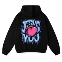 Image 3 of JESUS LOVES YOU HOODIE 