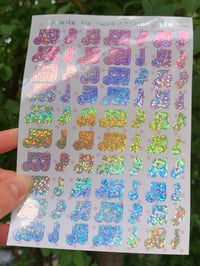 Image 1 of glitter music notes