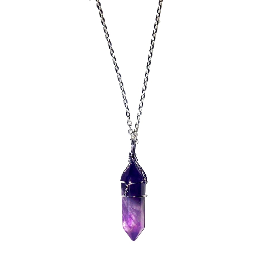 Image of Purple Amethyst Point Pendant