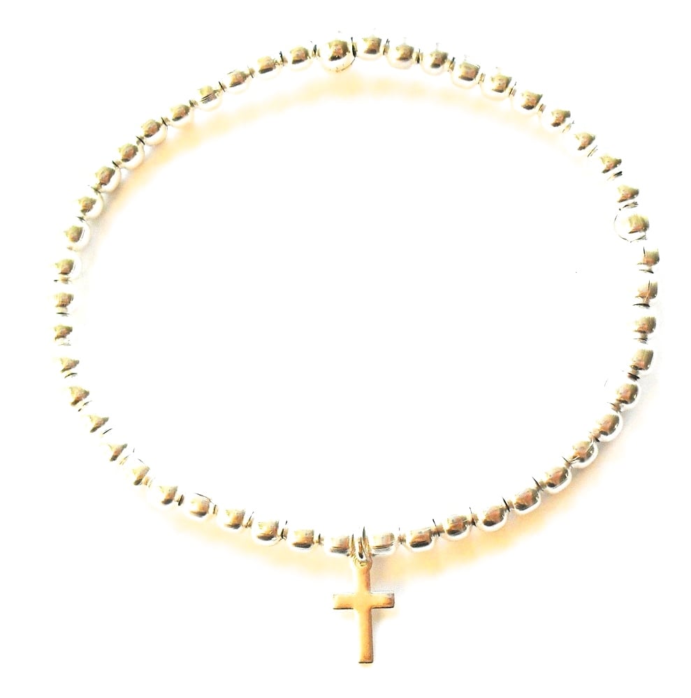 Image of Kool Jewels Cross Charm Bracelet 