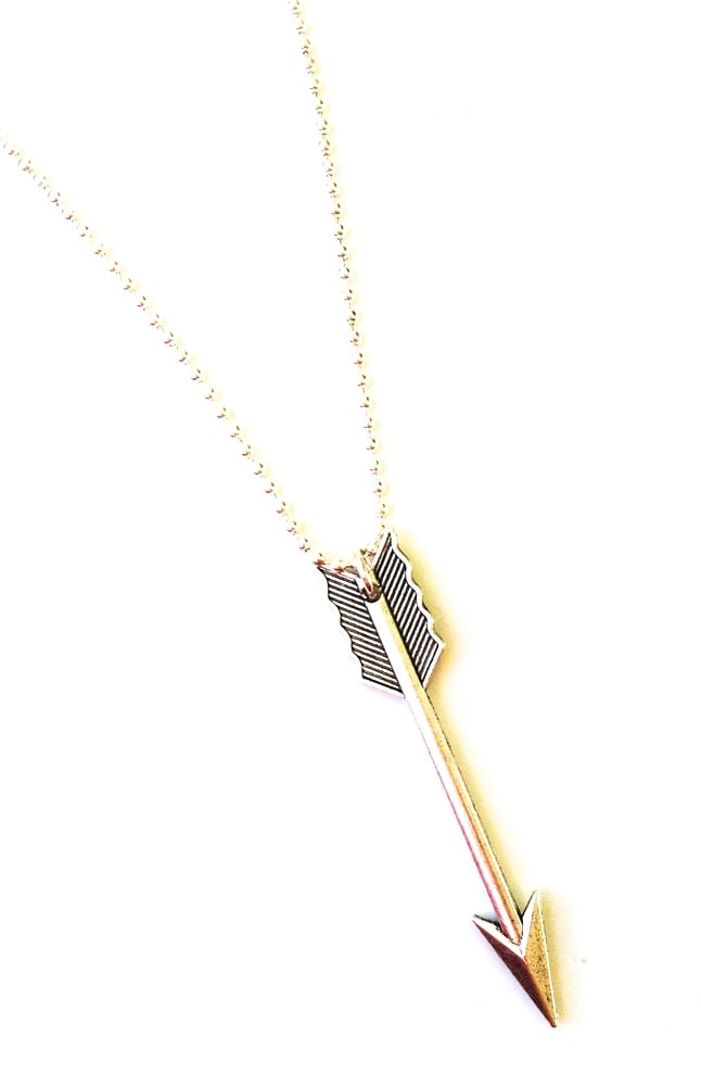 Image of Kool Jewels oversized arrow necklace 