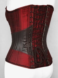 Image 2 of Red and Coffee Overbust Corset