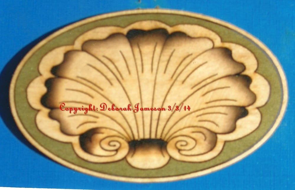Image of Item No. 1012. Oval Oyster Shell Design