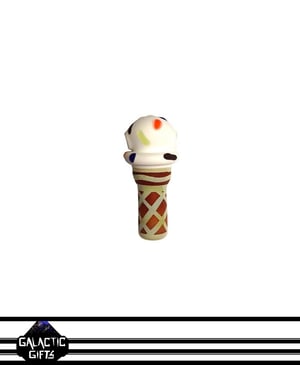 Image of Chad G Vanilla Ice Cream Cone Pendant With Extra Sprinkles 2