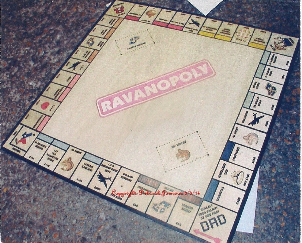 Image of Item No. 58.  YOUR NAME PERSONALISED Onopoly Board + 4 pics