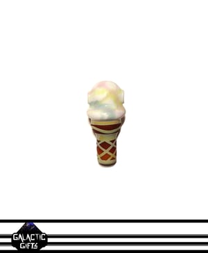 Image of Chad G Bubble Gum Swirl Ice Cream Cone Pendant