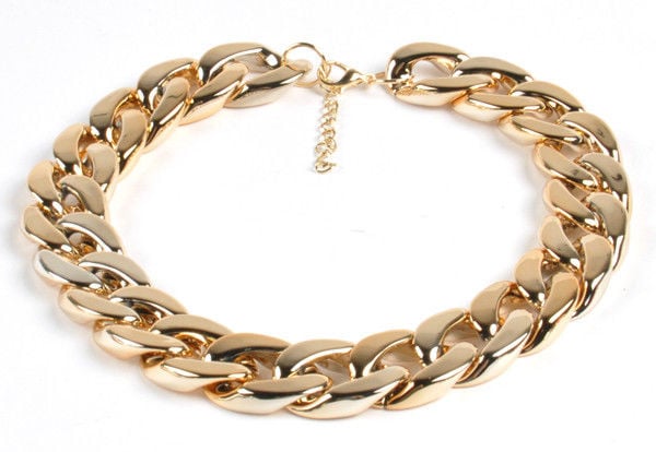 Image of 5 MM Gold Choker 13 inch Necklace