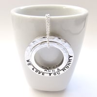 Image 2 of Silver Personalised Words Necklace