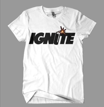 Image of Ignite Dynamite Logo Tee - White