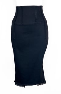Image 3 of Black High Waist Pencil Skirt    