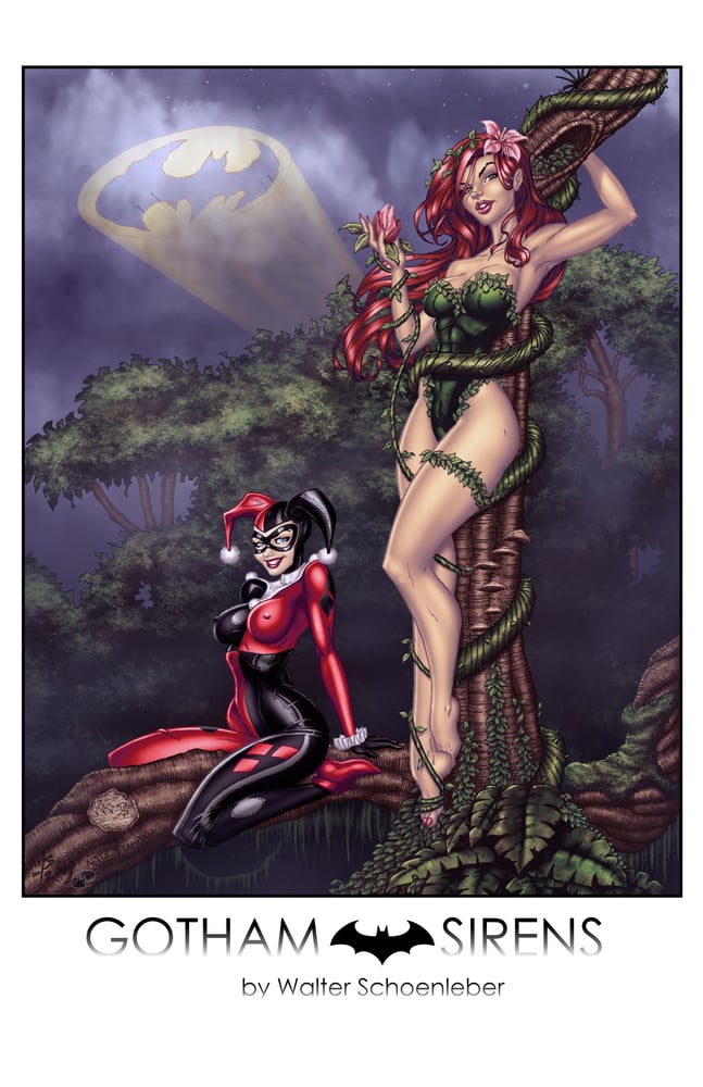 Image of GOTHAM SIRENS 11x17 ART PRINT