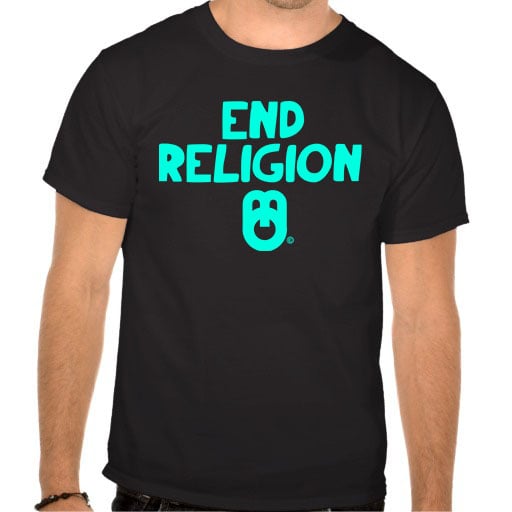 Image of SPREAD LOVE/END RELIGION CAMPAIGN TEE