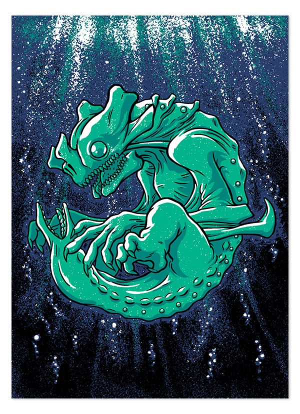 Image of Baby Kaiju Print