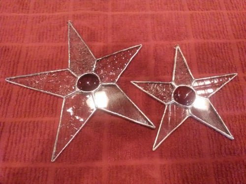 Image of Mini Lucky Star-stained glass