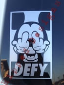 Image of Mickey Defy Obey Decal Sticker Disney   