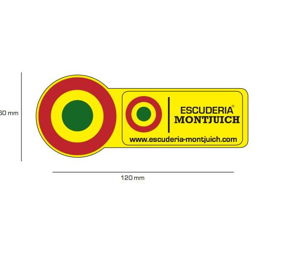 Image of ESCUDERIA MONTJUICH BASIC STICKER