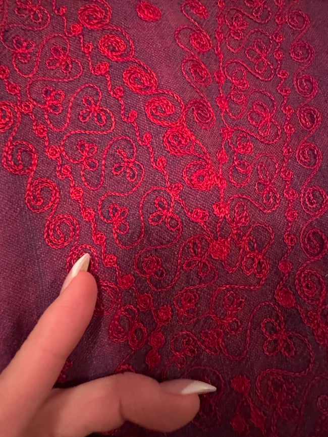 late 60s indian cotton embroidered mini dress