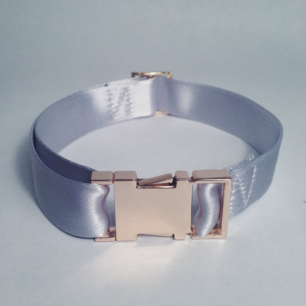 Image of choker in baby blue
