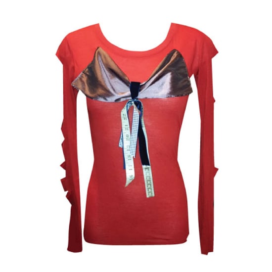 Image of Pretty Disturbia red alternative punk grunge rockabilly bow top