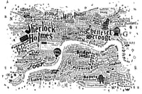 Image 2 of Literary Central London Map