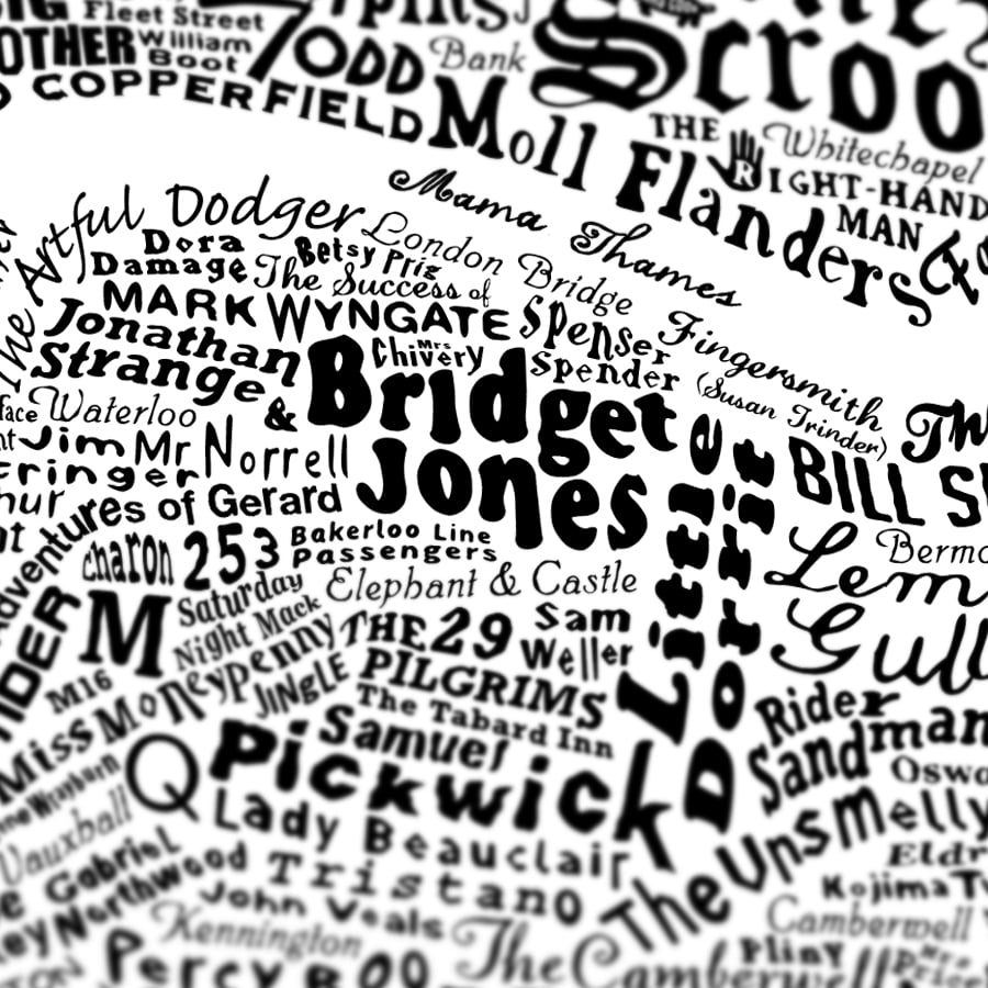 Literary Central London Map
