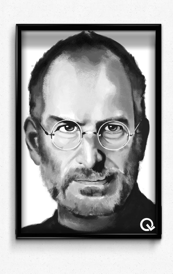 Image of B&W: Steve Jobs