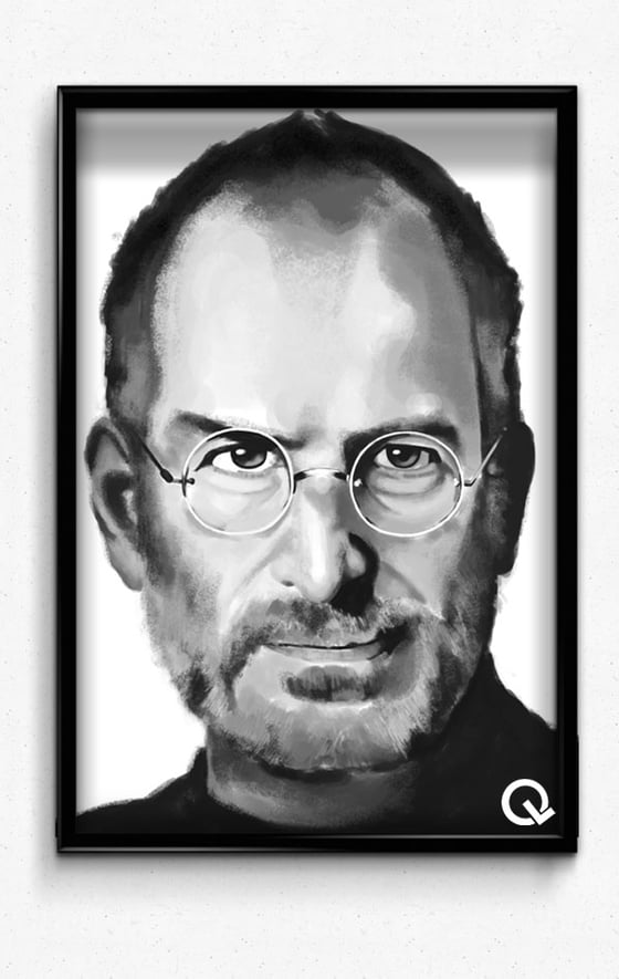 Image of B&W: Steve Jobs