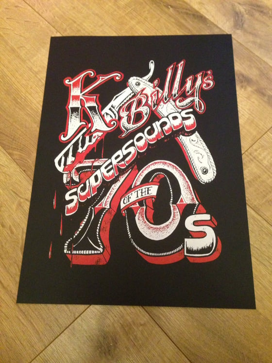 Image of K Billy's Super sounds of the 70s print. 