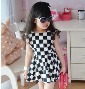 Image of Checkered Dress
