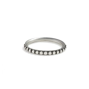 Image of Moon Phases Mini Stacker Ring Silver