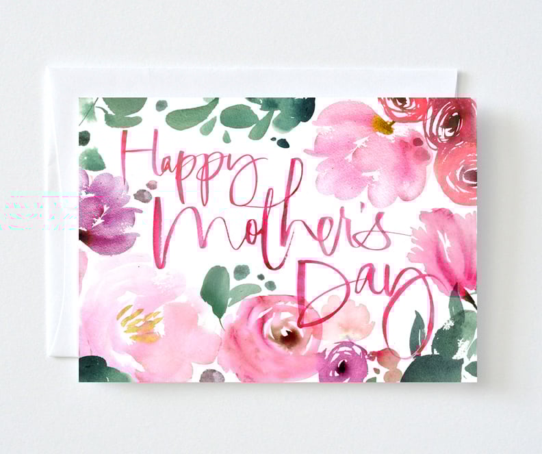 Image of Floral Watercolor Mother's Day Card