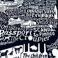 Image 3 of Central London Film Map (Black A3)