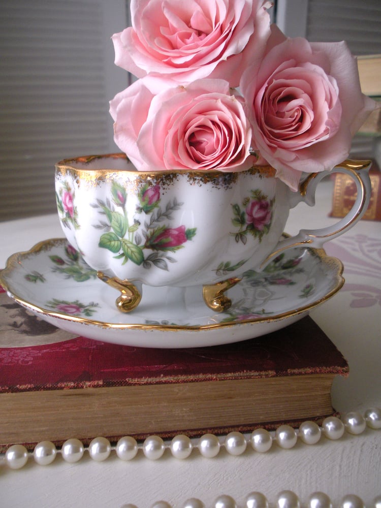 Image of Rose Tea Cup and Saucer