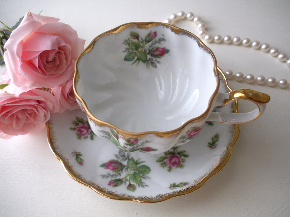 Image of Rose Tea Cup and Saucer