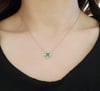 Art Deco Green Emerald Necklace