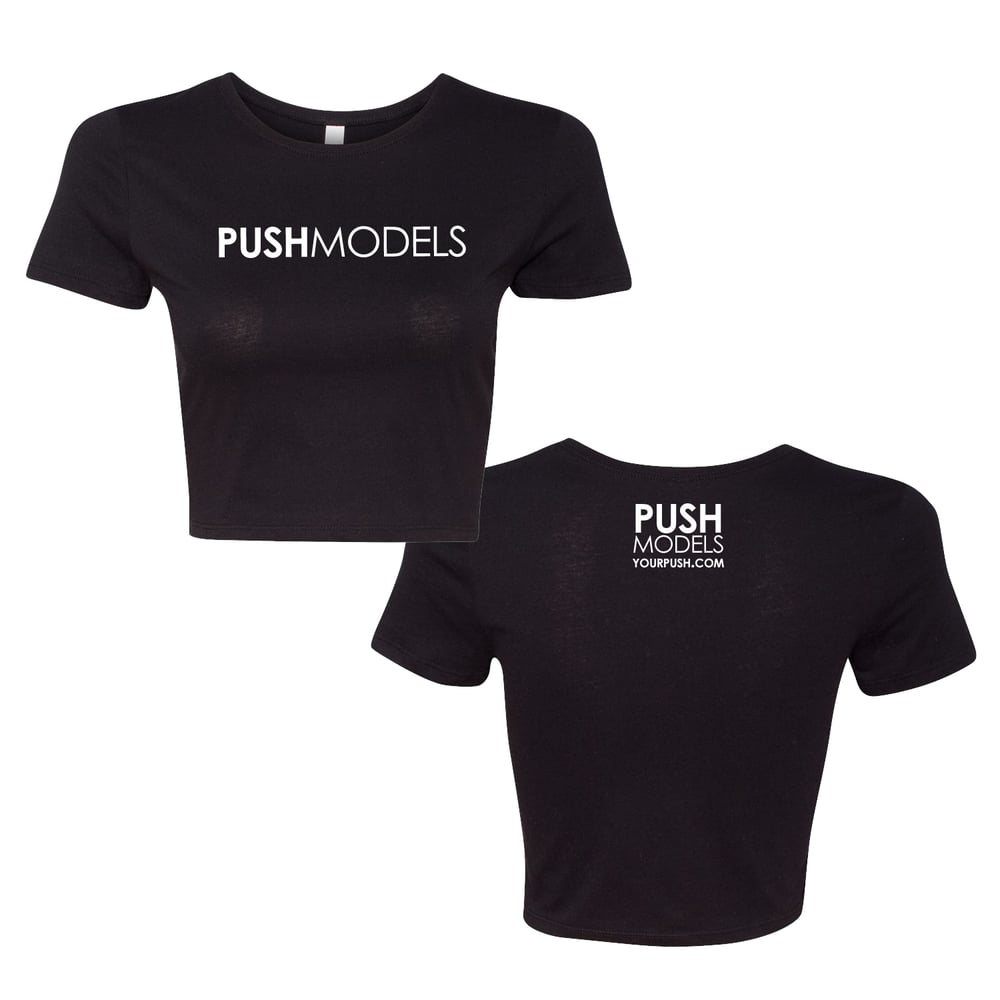Image of PUSH Models Logo Crop Top