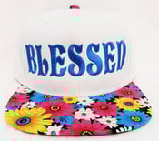 Image of Spring Floral "Blessed" Snapback