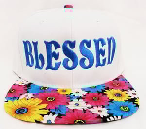 Image of Spring Floral "Blessed" Snapback