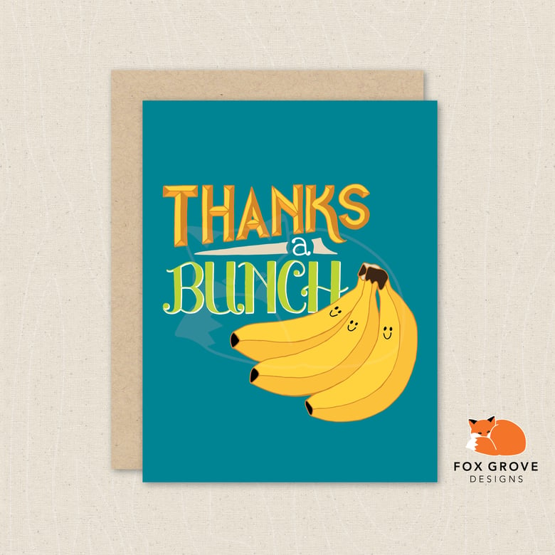 Image of Thanks a Bunch // Thank You Card