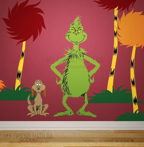 Grinch and Max - Dr Seuss Character | Removable Wall Decals & Stickers ...