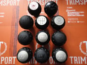 Image of Trimsport Matte Black LIMITED EDITION VW Golf Jetta Scirocco Mk1 Mk2 "Golfball" Dimpled Gearknob